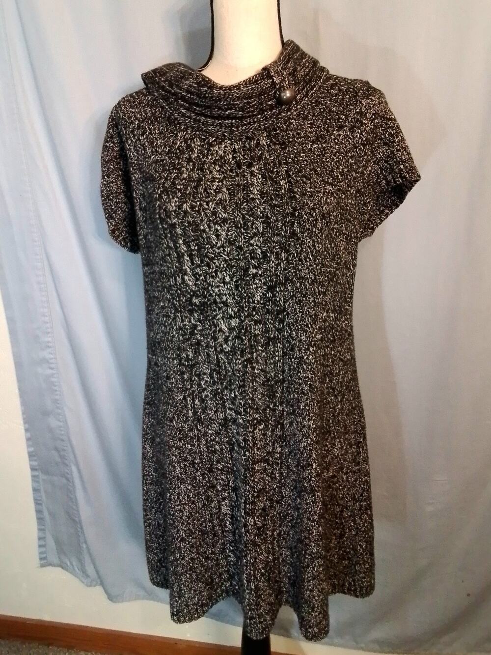 Style & Co dark gray knit sweater dress